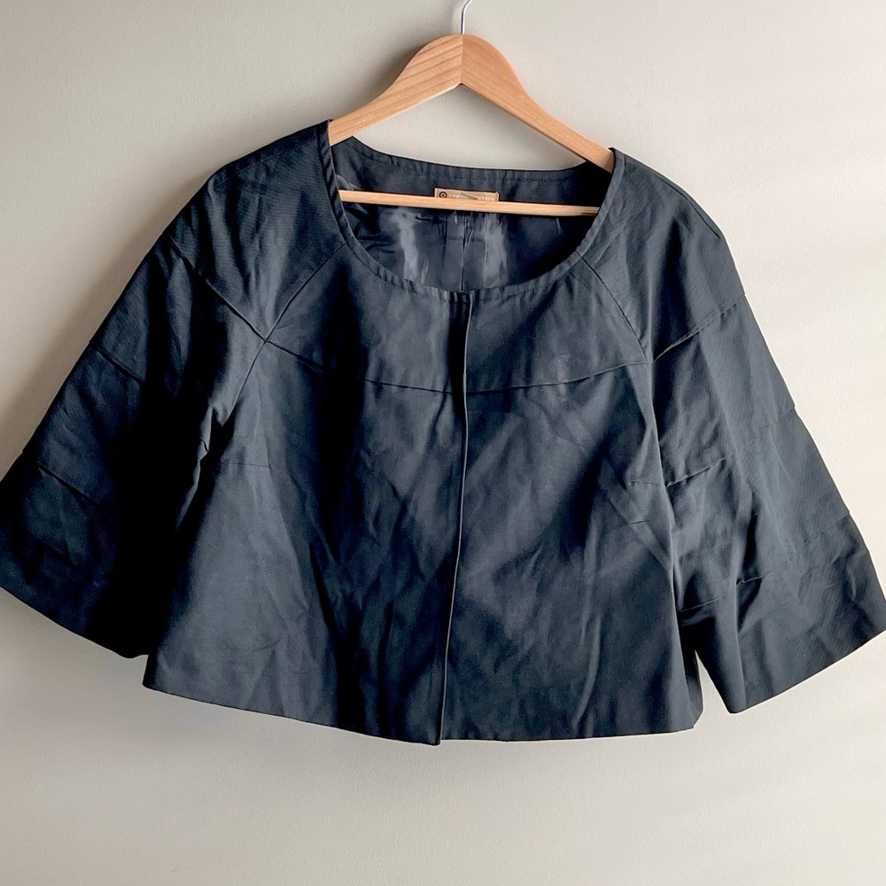 Target Limited Edition Snap Close Wide Tiered Sleeve Opera Style Crop Jacket